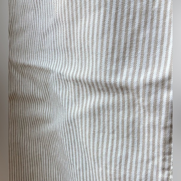 Gap brown and cream pinstriped cotton pants straight leg size 14 - Picture 3 of 11